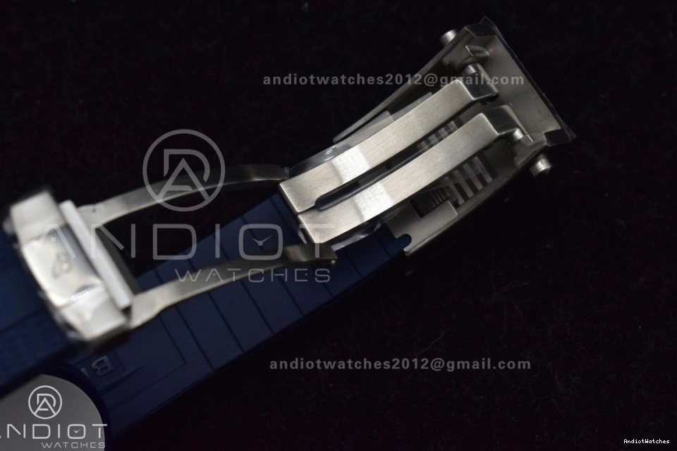 Automatic Blue Dial on 1168 Rubber 1:1 A SS Strap Blue SuperOcean 42 Contemporary BLSF Best Edition 0214